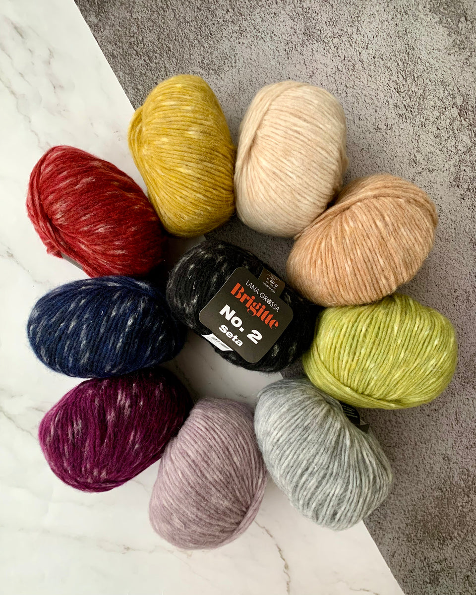 40% Lana Grossa Brigitte No.2 Seta | SALE alpaca yarn for knitting