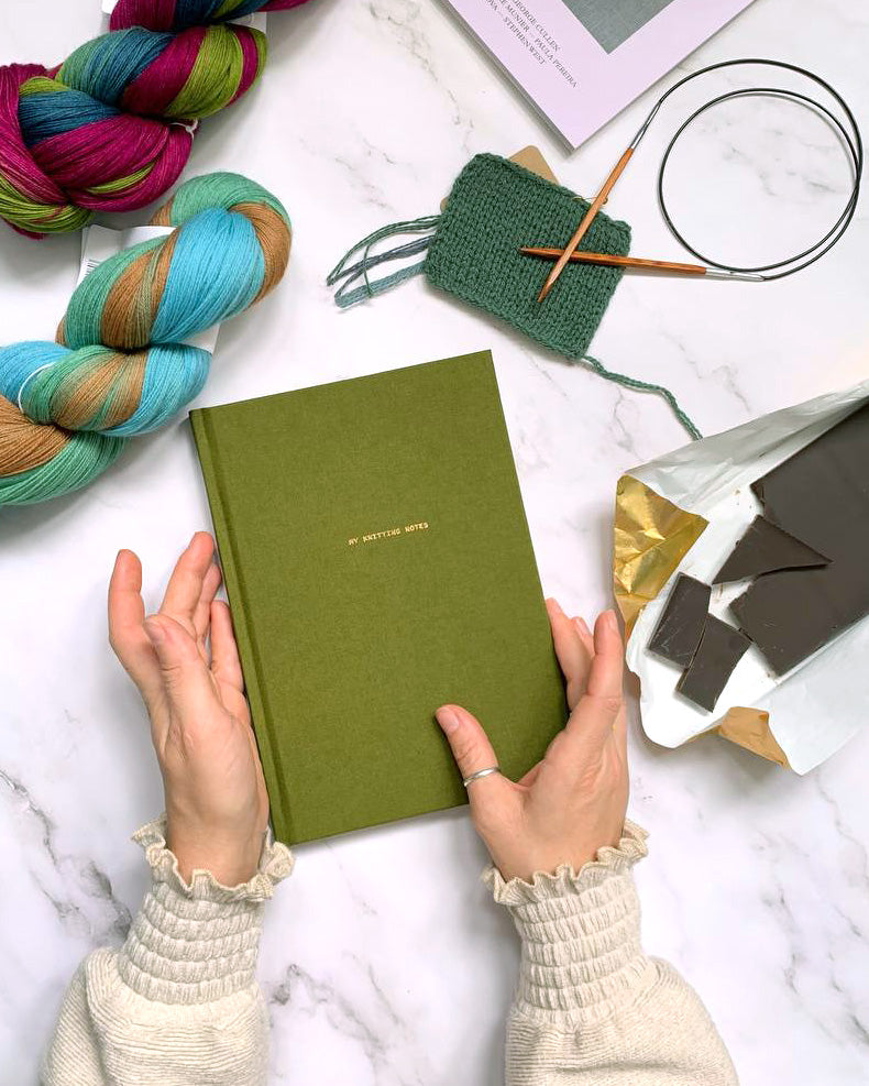 Knitting Journal: A Notebook for Up to 50 Knitting Projects - Keep Track of Yarns and Needles