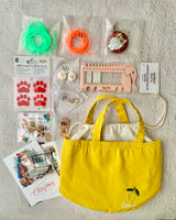 Christmas Accessory Kit "All you need" with knitting notions and Project bag