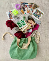 Christmas Knitting Kit "Big Love" | hand-dyed yarn, notions and Project bag
