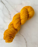 Handgefärbte Sockenwolle 4-fädig | „Gefallene Blätter“ | 100g