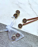 Knitting needle stoppers x2 | Donuts