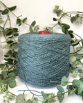 Venus 70% wool 30% silk | sea green tweed