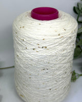 Art Textile Paillettes 100% wool | white