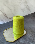 LinoLana 85% wool 15% linen | neon yellow