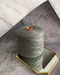 Slubby Green (Tweed) 100% wool | neutral grey