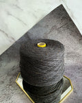 Slubby Green (Tweed) 100% wool | dark brown-grey