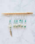 Stitch Markers Set of 6 | "Spring pearls"