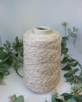 100% Cashmere 2*2/28 | beige-white mouliné
