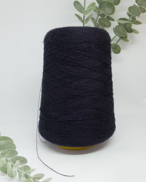 Botto Poala art. Nanchino 70% wool 30% silk | dark blue