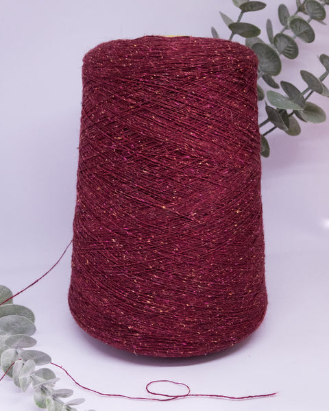 E. Miroglio Irish 18% silk | Pink-red Tweed