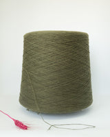 80% Shetland wool | khaki green