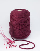 Ilaria Prosper 100% wool (merino) | marsala red