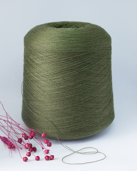 Prisma Ricerche Zefir 100% Wolle | khaki moss grün.