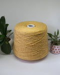 100% Bourette silk | yellow