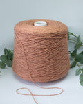 100% Bourette silk | rust orange