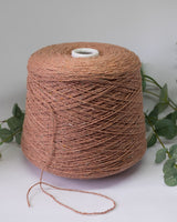 Bourette-Seiden-Tweed | rost/orange-grün