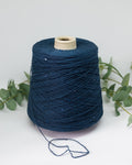 Paillettes 100% cotton | navy blue