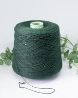 Paillettes 59% silk 41% cotton | emerald green