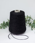 Paillettes 70% cashmere 30% silk | black