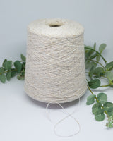 Tweed 80 % Wolle | natürliches Weiß