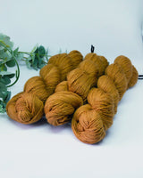 Naturally hand-dyed Sock Yarn 4-ply | Irida Design | dark caramel | 100g