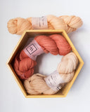 Naturally hand-dyed Yarn | Eco Lana | 50% wool 50% alpaca | 100g