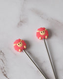 Knitting needle stoppers x2 | Sheep