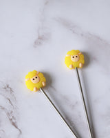 Knitting needle stoppers x2 | Sheep