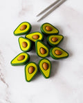 Knitting needle stoppers x2 | Avocado