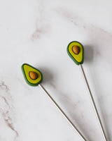 Knitting needle stoppers x2 | Avocado