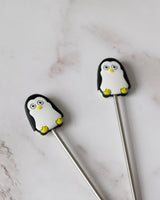 Stricknadelstopper x2 | Pinguine