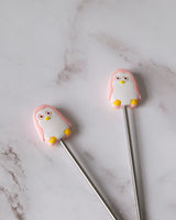 Knitting needle stoppers x2 | Penguins