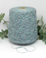 Tweed 80 % Wolle | Grün+Blau+Magenta
