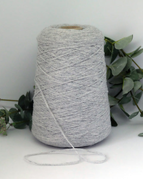 Cariaggi Lucky 15% silk 10% cashmere | pearl grey melange (3-ply)