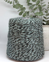Shetland Lurex 80% wool | mint-black mouline