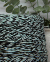 Shetland Lurex 80% wool | mint-black mouline