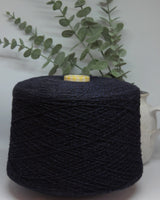 80% shetland wool 20% polyamide | dark blue-black mouline 2/15