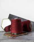 Paillettes Tahiti 50% wool 50% cotton | royal garnet