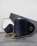Paillettes 90% cotton 10% cashmere | dark night blue