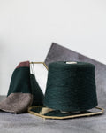 Yak Baby Brown 50% yak 50% wool | malachite green