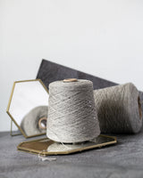 Paillettes Merino 100% wool | pearl grey