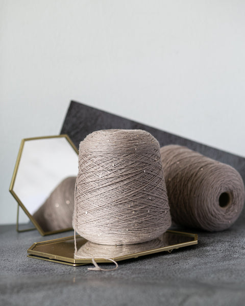 Paillettes Merino 100% wool | taupe